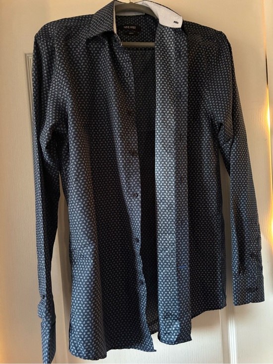 Nine West Other - Nine West Slim Fit Men’s Dress Shirt Blue Pattern NWOT